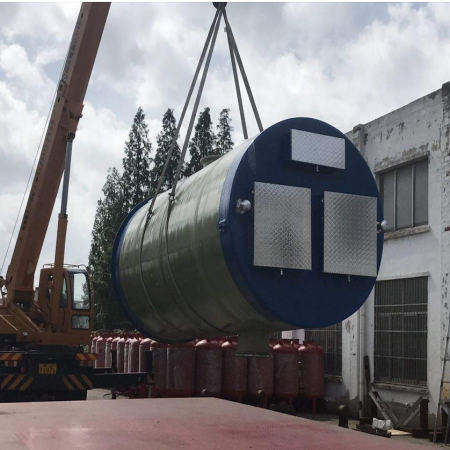 粉碎格栅玻璃钢一体化预制泵站