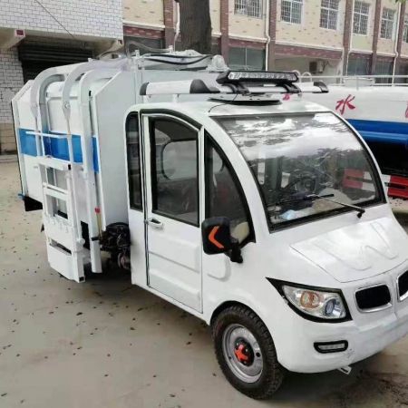 新能源电动小型垃圾车城镇小区垃圾收集车挂桶自卸式垃圾车